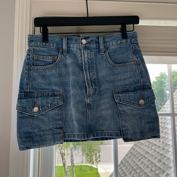 Denim Forum Blue A-Line Skirt - Picture 1 of 3